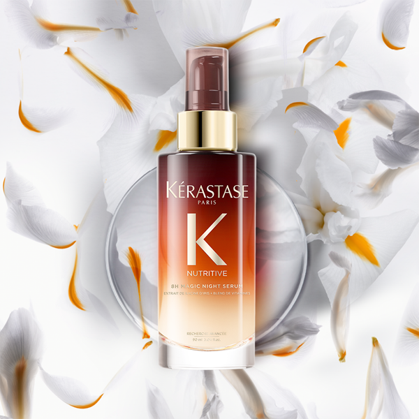 Kérastase 8H Magic Night Serum siero senza risciacquo per nutrire i capelli  secchi durante la notte.